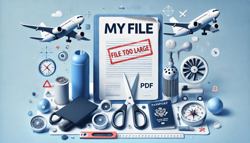 Visas usually require small PDF during application